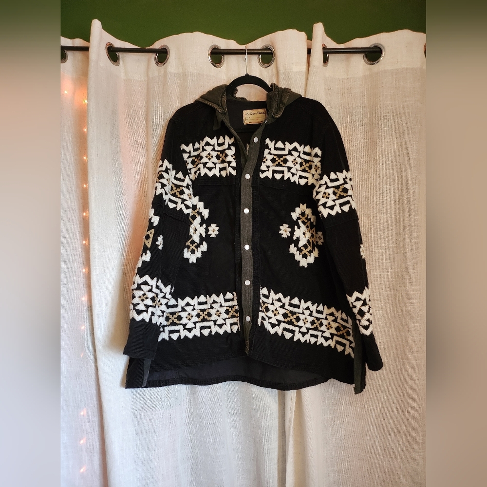 We The Free Cozy Up Patterned Button Up - Picture 12 of 12